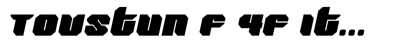 Tovstun F 4F Italic